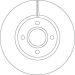 51 481 077 Bremsscheibe VA FORD B-Max, Fiesta 12 DF6509 51 481 077 Bremsscheibe VA FORD B-Max, Fiesta 12 DF6509