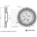 BLUE PRINT Bremsscheibe ADBP430036 BLUE PRINT Bremsscheibe ADBP430036