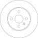 Bremsscheibe Opel T. Meriva DF4344