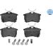 Bremsbelagsatz Honda T. Accord 98- Mit Sensor 025 235 2714/W Bremsbelagsatz Honda T. Accord 98- Mit Sensor 025 235 2714/W