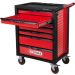 KS TOOLS RACINGline Werkstattwagen mit 7 Schubladen und 215-teiligem Werkzeugset Premium, SCHWARZ/ROT 826.7215