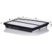 Mann & Hummel Luftfilter PKW Hyundai Santa Fe 20 C 25 129