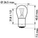P21W 24V.21W.BA15s Lampe 13498CP