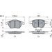 Bremsklötze PEUGEOT,VW,CITROEN,SKODA,SEAT 0 986 424 825