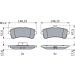 Bremsklötze MERCEDES C, S-Klasse 13 0 986 494 763