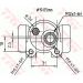 TRW Bremsrolle BWD133 TRW Bremsrolle BWD133