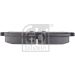 FEBI BILSTEIN Bremsbelagsatz, Scheibenbremse 116294 FEBI BILSTEIN Bremsbelagsatz, Scheibenbremse 116294