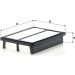 Mann & Hummel Luftfilter PKW HYUNDAI H-1,H200 08 C 26 032