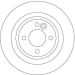 Bremsscheibe Mini P. Mini Cooper 01 DF4197 Bremsscheibe Mini P. Mini Cooper 01 DF4197