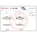 BREMBO Bremsklötze VA P 50 080 BREMBO Bremsklötze VA P 50 080