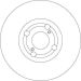 Bremsscheibe Toyota P. Corolla 1.4D-2.0 D-4D 02-07 DF4317