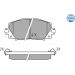 Bremsbelagsatz Toyota P. Prius 1.8 09 025 244 5116 Bremsbelagsatz Toyota P. Prius 1.8 09 025 244 5116