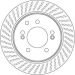 61 482 004 Bremsscheibe HA SSANGYONG Rodius 05 DF6710