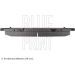 Bremsbelagsatz Toyota P. Rav 4 2.0-2.2 D4-D 12 ADT342212 Bremsbelagsatz Toyota P. Rav 4 2.0-2.2 D4-D 12 ADT342212