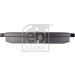 FEBI BILSTEIN Bremsbelagsatz, Scheibenbremse 116299 FEBI BILSTEIN Bremsbelagsatz, Scheibenbremse 116299