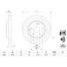 Bremsscheibe VA MERCEDES W202,W203,W210,R170 95 0 986 478 624