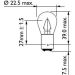 Stop P22 12V.15W.BA15s Lampe 12401CP