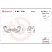 BREMBO Bremssattelhaltersatz F BK 020 BREMBO Bremssattelhaltersatz F BK 020