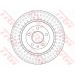 12 481 058 Bremsscheibe HA AUDI A4 08 TRW SINGLE DF6175S 12 481 058 Bremsscheibe HA AUDI A4 08 TRW SINGLE DF6175S