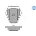 Bremsbelagsatz Vw S. A6 (8St) Mit Sensor 025 232 8017/W Bremsbelagsatz Vw S. A6 (8St) Mit Sensor 025 232 8017/W