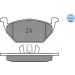 Bremsbelagsatz Vw P. A3/Bora/Golf MEYLE-ORIGINAL: True to OE 025 231 3019/A