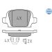 Bremsbelagsatz Opel T. Corsa C MEYLE-ORIGINAL: True to OE 252328414 Bremsbelagsatz Opel T. Corsa C MEYLE-ORIGINAL: True to OE 252328414
