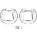 Satz Bremsbacken Vw Golf/Vento/Passat/Polo 88 Shoe Kit Pro 84044703 Satz Bremsbacken Vw Golf/Vento/Passat/Polo 88 Shoe Kit Pro 84044703