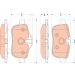 Bremsklötze HA BMW Z4 sdrive23i+30i 09 GDB1827 Bremsklötze HA BMW Z4 sdrive23i+30i 09 GDB1827