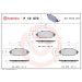 BREMBO Bremsklötze VA P 10 070 BREMBO Bremsklötze VA P 10 070