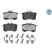 Bremsbelagsatz Vw T. Golf/Bora/Passat/A3/A4/A6/Octavia/ 92-12 Gr 17,2 Mm MEYLE-PD: Advanced performance and design 025 209 6117/PD