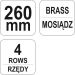 Messingdrahtbürste 4Reihig YT-6344 Messingdrahtbürste 4Reihig YT-6344