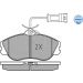 Bremsbelagsatz Vw P. A80/100/200 82-95 Mit Sensor 025 211 3819/W Bremsbelagsatz Vw P. A80/100/200 82-95 Mit Sensor 025 211 3819/W