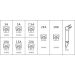 Satzsicherung Standard (Ato), 97 Stück: 3A, 5A, 7,5A, 10A, 15A, 20A, 25A, 30A 03.1005