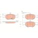 Bremsbelagsatz Fiat P. Bravo/Brava 1.2-1.6 GDB1291 Bremsbelagsatz Fiat P. Bravo/Brava 1.2-1.6 GDB1291