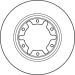 Bremsscheibe Nissan P. Patrol TRW SINGLE DF7305S