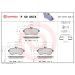BREMBO Bremsklötze VA P 50 067X BREMBO Bremsklötze VA P 50 067X