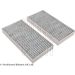 Innenraumfilter Honda Civic 01- 2 Stk. Mit Aktivkohle ADH22504