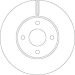 51 481 070 Bremsscheibe VA FORD Fiesta V 2005 - 2008 DF6520 51 481 070 Bremsscheibe VA FORD Fiesta V 2005 - 2008 DF6520