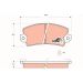 Bremsbelagsatz Citroen P. Lna 76-79/Visa 78-91 GDB148 Bremsbelagsatz Citroen P. Lna 76-79/Visa 78-91 GDB148