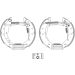 Satz Bremsbacken Renault Laguna 84048006 Satz Bremsbacken Renault Laguna 84048006