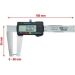 KS TOOLS Digitaler Messschieber für Bremsscheiben, 0–60 mm, 160 mm 300.0540