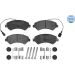 Bremsbelagsatz Fiat P. Ducato 06- Adowno— 2000Kg 025 244 6619/W2