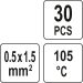 Wärmeschrumpfbares Zinn, 0,5û1,5 mm2, 30 Stück YT-81441