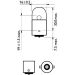 R10W 12V.10W.BA15s Lampe 12814CP