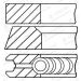 GOETZE ENGINE Kolbenringsatz 08-433400-00 Goetze Diamond Coated®