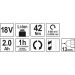 Akku-Schrauber Typ3 18V Max 42Nm 2000 1/Min Im Koffer Inkl. 1X2,0 Ah Li-Ion B÷rstenlos YT-82794 Akku-Schrauber Typ3 18V Max 42Nm 2000 1/Min Im Koffer Inkl. 1X2,0 Ah Li-Ion B÷rstenlos YT-82794
