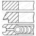 GOETZE ENGINE Kolbenringsatz 08-446100-00 Goetze Diamond Coated® LKZ-Ring®