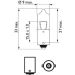 H20W 12V 10W BA9s Lampe 12025CP