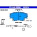 Bremsbelagsatz Dacia P. Logan/Sandero 1.2-1.6 05 13.0460-2834.2 Bremsbelagsatz Dacia P. Logan/Sandero 1.2-1.6 05 13.0460-2834.2