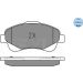 Bremsbelagsatz Toyota P. Avensis/Corolla 03-09 Mit Sensor 025 237 6819/W Bremsbelagsatz Toyota P. Avensis/Corolla 03-09 Mit Sensor 025 237 6819/W